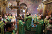 Патриаршее служение в Троице-Сергиевой лавре накануне дня памяти преподобного Сергия Радонежского