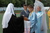 Визит Святейшего Патриарха Алексия в Серпухов (28.07.2005). Посещение Владычного монастыря и встреча с общественностью города.