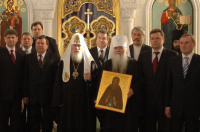 Состоялась встреча Святейшего Патриарха Алексия с делегацией Луганской области Украины