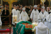 Прощание со Святейшим Патриархом Алексием в Храме Христа Спасителя. Заупокойная Литургия 7 декабря.