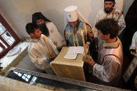 Накануне перенесения десницы Иоанна Предтечи в Россию состоялось торжественное богослужение в Цетинском монастыре