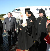 Прибытие Святейшего Патриарха Кирилла в Спасо-Преображенский Соловецкий ставропигиальный монастырь