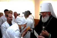 Митрополит Агафангел совершил освящение храма в честь святителя Луки (Войно-Ясенецкого) в клинике Одесского медицинского университета