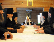 Святейший Патриарх Кирилл встретился с архиереями епархий, расположенных в пределах Приволжского федерального округа