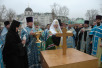 Освящение закладного камня в основание собора Рождества Богородицы Зачатьевского монастыря