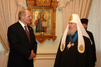 Встреча Святейшего Патриарха Алексия с Президентом Белоруссии А.Г. Лукашенко
