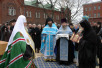 Освящение закладного камня в основание собора Рождества Богородицы Зачатьевского монастыря