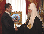 Встреча Святейшего Патриарха Алексия с президентом Удмуртии А.А. Волковым