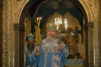 В праздник Введения во храм Пресвятой Богородицы Святейший Патриарх Алексий совершил Божественную литургию в Успенском соборе Московского Кремля
