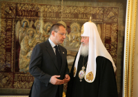 Встреча Святейшего Патриарха Кирилла с Премьер-министром Республики Болгария Сергеем Станишевым