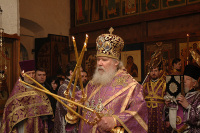 Святейший Патриарх совершил Божественную литургию в Богородице-Рождественском монастыре в Москве