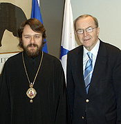 Епископ Венский Иларион встретился с президентом Европейской Народной Партии В. Мартенсом