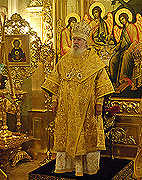 В Неделю Всех Святых Святейший Патриарх Алексий совершил богослужения в Всехсвятском храме на Соколе