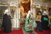 Посещение кафедрального Екатерининского собора (Краснодар, 15 июня 2005 г.).
