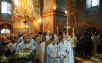 Патриаршее служение в Новодевичьем монастыре в день праздника Смоленской иконы Божией Матери «Одигитрия»