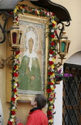 В день памяти блаженной Матроны Московской в Покровском монастыре состоялось праздничное богослужение