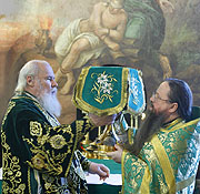 Святейший Патриарх Алексий совершил Божественную литургию в Троицком соборе Данилова монастыря