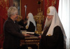 Встреча Святейшего Патриарха Алексия с Послом Эстонии в РФ Мариной Кальюранд