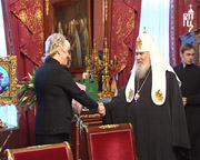 Святейший Патриарх Алексий принял посла Эстонской Республики в Российской Федерации госпожу Марину Кальюранд