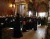 Патриаршее служение в Троице-Сергиевой лавре накануне дня памяти прп. Сергия Радонежского, 7 октября