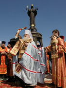 В Екатеринодаре открыт памятник покровительнице города — святой великомученице Екатерине