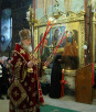 Вечерня в Светлый понедельник в Успенском соборе Троице-Сергиевой лавры