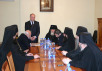 Вручение свидетельств архиереям, прошедшим обучение на курсах повышения квалификации руководящего состава Русской Православной Церкви