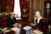 Встреча Святейшего Патриарха Алексия с Главой Республики Мордовия Н.И. Меркушиным