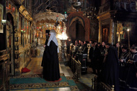 Накануне дня памяти Преподобного Сергия Радонежского Святейший Патриарх Кирилл совершил всенощное бдение в Троице-Сергиевой лавре