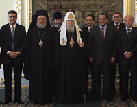 Состоялась встреча Святейшего Патриарха Алексия с делегацией парламента Ливана
