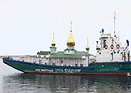3 июля единственный в мире плавучий храм 'Святой Владимир' совершит миссионерское плавание по Волге