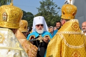 В день памяти святителя Георгия (Конисского) Патриарший экзарх всея Беларуси совершил Литургию в Никольском монастыре города Могилева