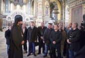Делегаты съезда Союза городов воинской славы посетили Патриарший Вознесенский войсковой всеказачий собор Новочеркасска