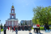 Митрополит Курский Герман возглавил престольные торжества в Георгиевском храме-памятнике города Курска
