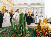 Предстоятель Русской Церкви совершил панихиду по Святейшему Патриарху Сергию