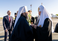 Патриарший визит в Удмуртскую митрополию. Прибытие в Ижевск