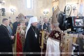 Патриарший экзарх всея Беларуси принял участие в мероприятиях по случаю освящения храма Армянской Апостольской Церкви в Минске