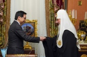Святейший Патриарх Кирилл встретился с послом Японии в России