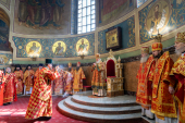 Патриаршее служение в день памяти святителя Николая Чудотворца в Николо-Угрешском ставропигиальном монастыре