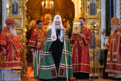 Слово Святейшего Патриарха Кирилла в день памяти равноапостольных Мефодия и Кирилла после Литургии в Храме Христа Спасителя