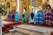 В праздник Вознесения Господня Предстоятель Русской Церкви совершил Литургию в московском храме «Большое Вознесение»