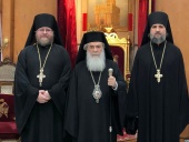Блаженнейший Патриарх Иерусалимский Феофил принял представителей Русской духовной миссии