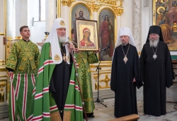 Патриаршая проповедь после вечернего богослужения в Свято-Духовом соборе Минска