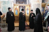 Святейший Патриарх Кирилл посетил Спасо-Преображенский храм Полоцкого Спасо-Евфросиниевского монастыря