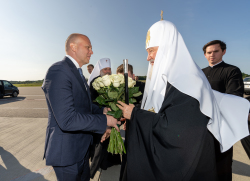Патриарший визит в Калининградскую митрополию. Прибытие в Калининград