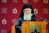 Поздравление Святейшего Патриарха Кирилла Блаженнейшему Патриарху Иерусалимскому Феофилу с 50-летием иерейской хиротонии