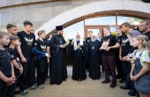 Святейший Патриарх Кирилл встретился с воспитанниками клуба единоборств «Архангел Михаил» при Черняховской епархии и сестрами милосердия Калининградской епархии