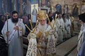 Начальник Русской духовной миссии в Иерусалиме сослужил Патриарху Иерусалимскому в монастыре пророка Божия Елисея в Иерихоне
