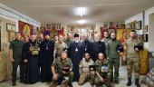 Митрополит Ставропольский Кирилл посетил походный храм бригады «Терек»