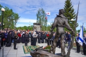 Святейший Патриарх Кирилл принял участие в открытии памятника Валаамским юнгам на острове Валаам